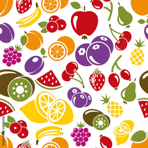 Obraz fruit seamless pattern