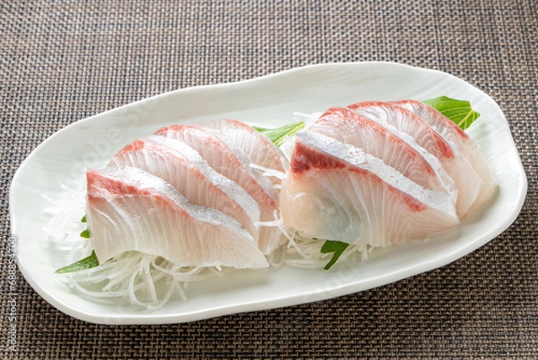Fototapeta カンパチの刺身。
