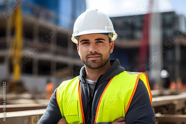 Fototapeta Construction worker