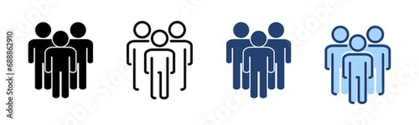 Obraz people icon vector. person sign and symbol. User Icon vector