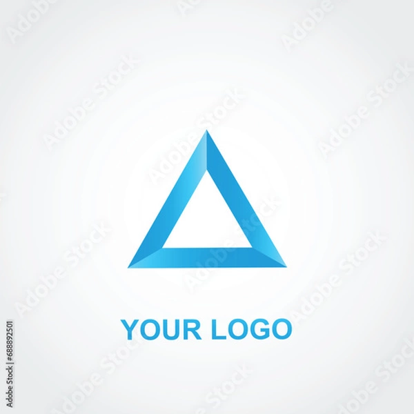 Fototapeta abstract triangle logo