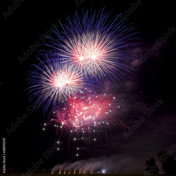 Fototapeta Fireworks Background