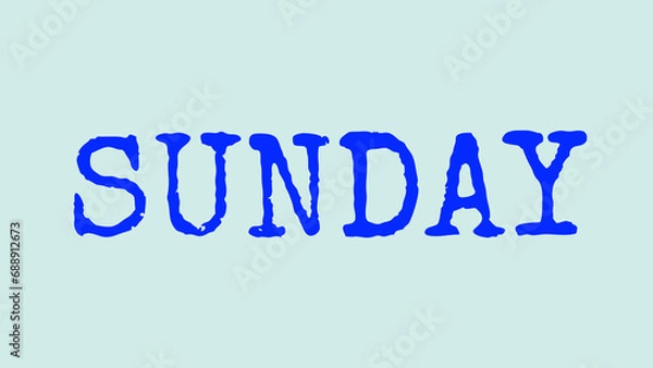 Fototapeta Happy Sunday Typography Flat Style Design Template Background.
Happy Sunday illustration.