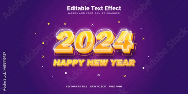 Obraz Cyberpunk 2024 text effect