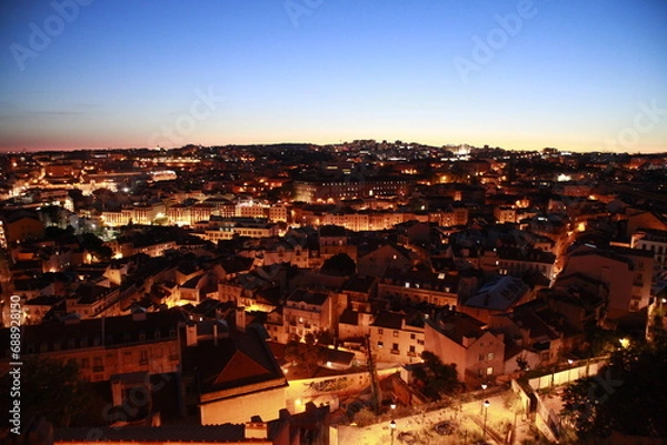 Obraz 포르투갈 리스본의 밤