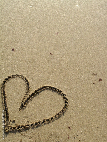 Obraz 바닷가에 그려진 사랑