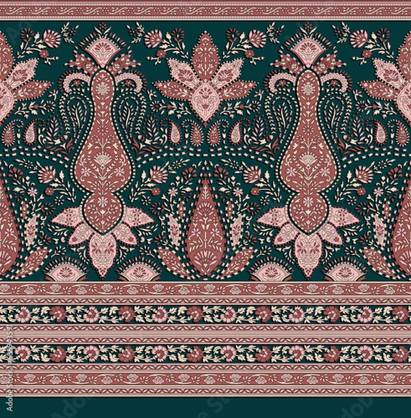 Obraz BORDER, TEXTURE, ELEMENTS, MORIF, IKAT, PATTREN,ABSTRACT