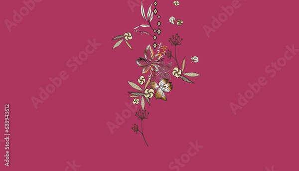 Obraz BORDER, TEXTURE, ELEMENTS, MORIF, IKAT, PATTREN,ABSTRACT