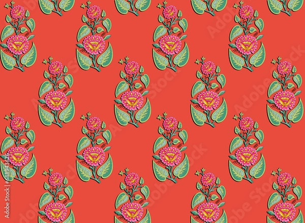 Obraz BORDER, TEXTURE, ELEMENTS, MORIF, IKAT, PATTREN,ABSTRACT