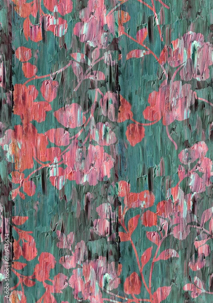 Obraz BORDER, TEXTURE, ELEMENTS, MORIF, IKAT, PATTREN,ABSTRACT