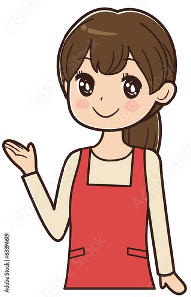 Fototapeta 紹介する女性