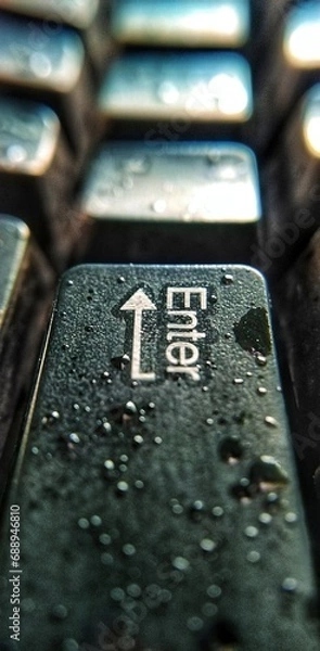 Fototapeta It's a keyboard in black color. Capture by me. 