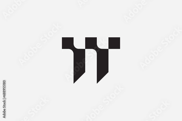 Obraz Castle technology logo design icon vector template