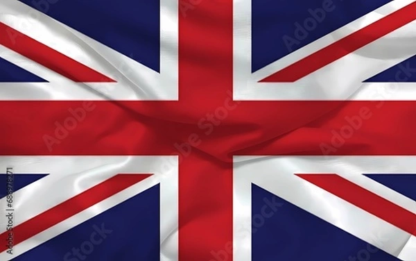 Obraz United Kingdom 3d background flag