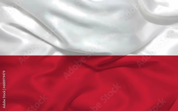 Obraz Poland 3d background flag
