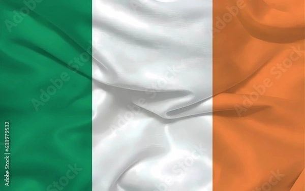 Obraz Ireland 3d background flag