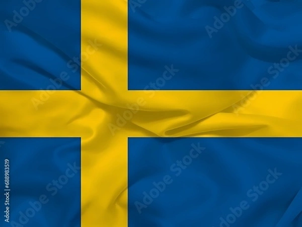 Obraz Sweden 3d background flag
