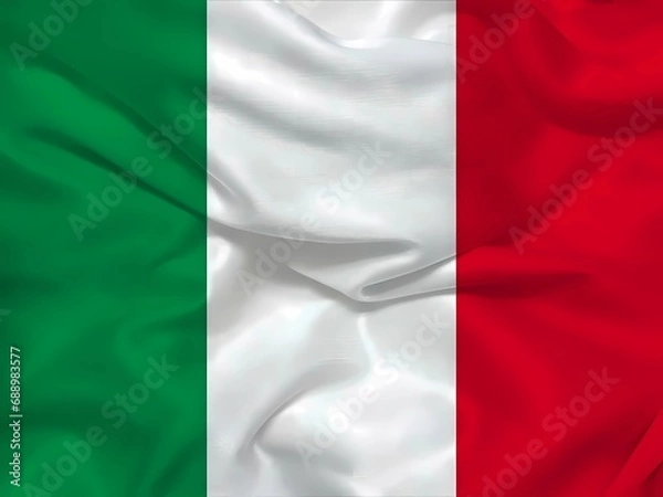 Fototapeta Italy 3d Background flag