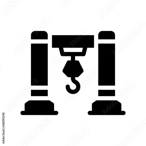 Obraz crane glyph icon