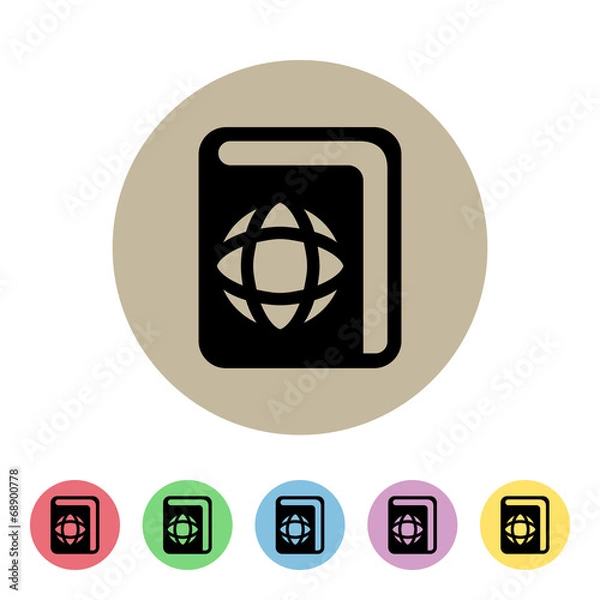 Obraz Flat App Button