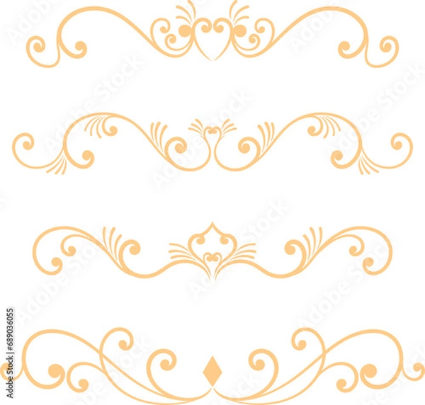 Fototapeta Vector illustration border ornament frame
