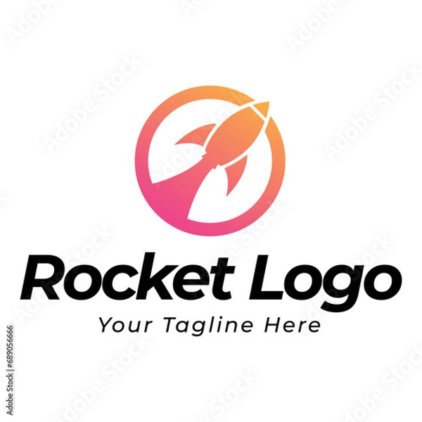 Obraz Rocket logo design icon template. Rocket Logo Designs Vector Template, Rocket Logo Symbol Icon