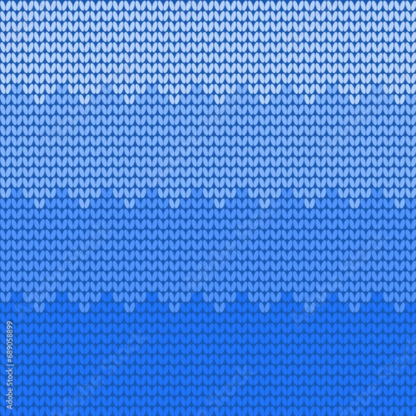 Obraz Blue knitting wavey background