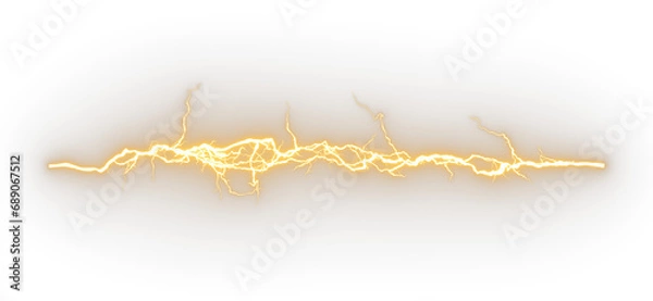 Obraz Isolated electric glow sparkle on transparent backgrounds 3d rendering png