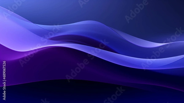 Fototapeta Purple and blue patterns with shiny curves mixed with black look gloomy and magical.