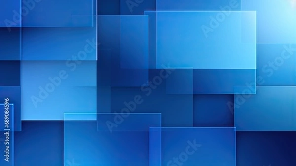 Fototapeta abstract blue squares background .Bright BLUE lines pattern in square style. Decorative design in abstract style with rectangles.