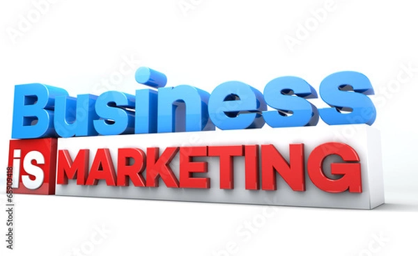 Fototapeta 3D words Business is