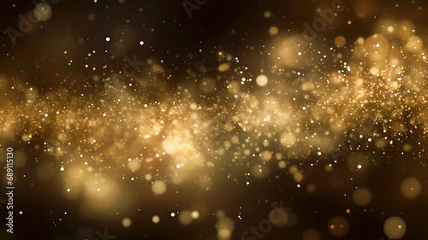 Fototapeta Abstract gold particle background for Oscar ceremony or New Year