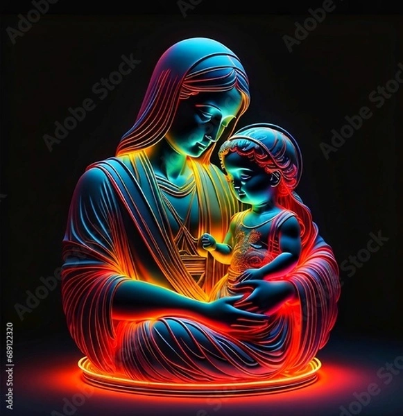 Obraz Marry and baby jesus 