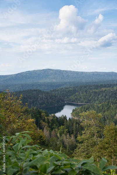 Fototapeta 北海道の阿寒摩周国立公園の双湖台