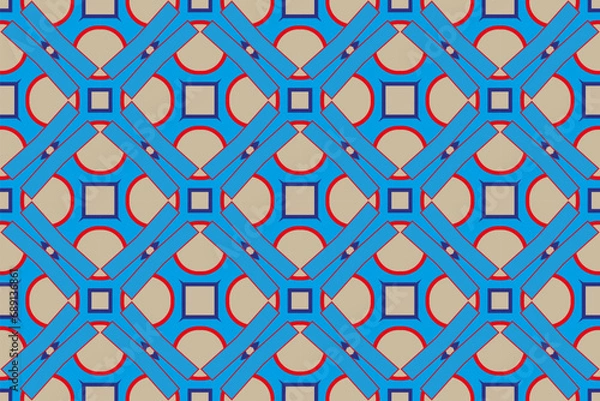 Fototapeta Illustration for design. geometric seamless pattern. The background image.  Popular trend. luxury wallpaper with geometric shape,