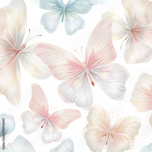 Obraz seamless pattern with butterfly wings