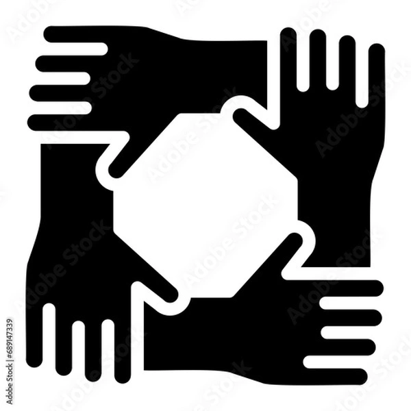 Obraz collaboration glyph icon