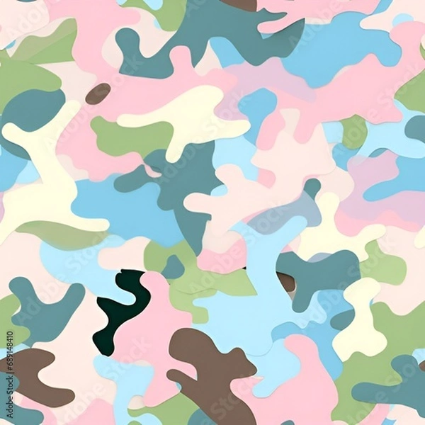 Obraz pastel camouflage pattern