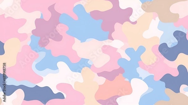Fototapeta pastel camouflage pattern