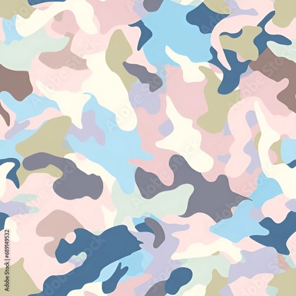 Obraz pastel camouflage pattern