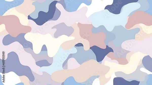 Obraz pastel camouflage pattern