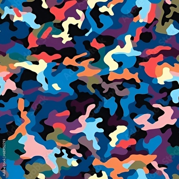 Fototapeta vivid color camouflage pattern