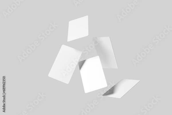 Fototapeta Floating Poker Card Mockup for showcasing your design to clients