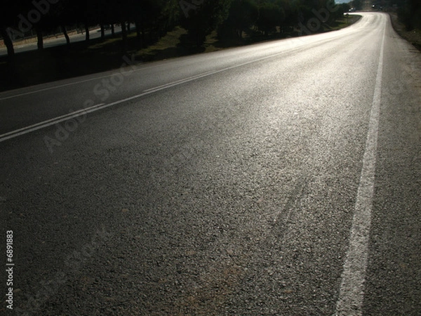 Fototapeta Recta en la carretera 1
