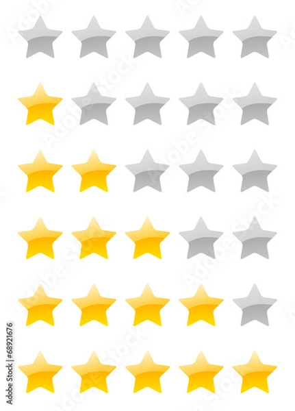 Fototapeta vector rating stars