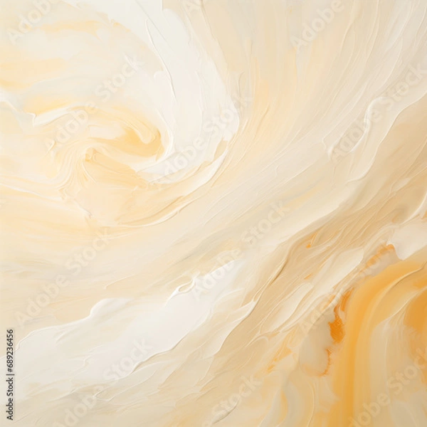 Fototapeta Close-up of a textured painting with strokes of pastel oil paint, creating a soft, tactile surface with artistic depth