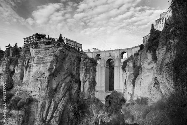 Obraz Panoramic view of Ronda city in the afternoon