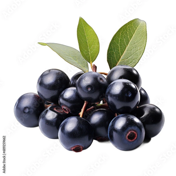 Obraz Chokeberry isolated on transparent background
