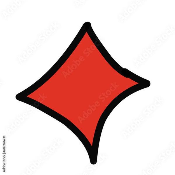 Obraz Hand drawn Abstract funny cute Comic characters