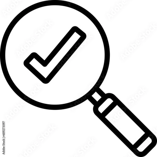 Fototapeta Correct Search Icon